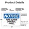 Signmission Fire Alarm Control Panel OSHA Notice Sign, Plastic, 14in W x 10in L, 2PK OS-2PACK-NS-P-1014-L-12521 - alternate 8